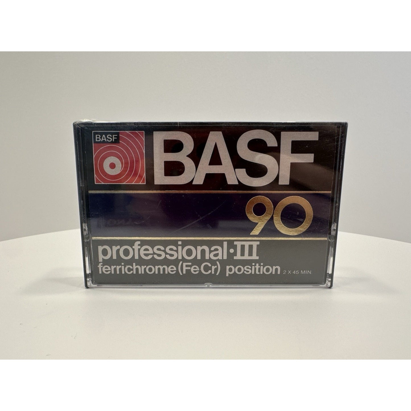 VINTAGE *NEW* 1980's BASF 90 Professional III FeCr Blank Cassette Tape Sealed