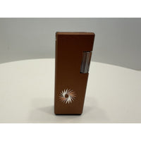 VINTAGE *NEW* 1950's Capri w/Design Brown/Silver Butane Japanese Lighter