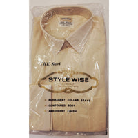 VINTAGE *NEW* 1960's STYLEWISE Men's Collared Shirt 100% Nylon Size 14 1/2 - 32