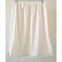 VINTAGE *NEW* 1960's Kayser Women's Cream Scalloped Trim Slip | Skirt Size L