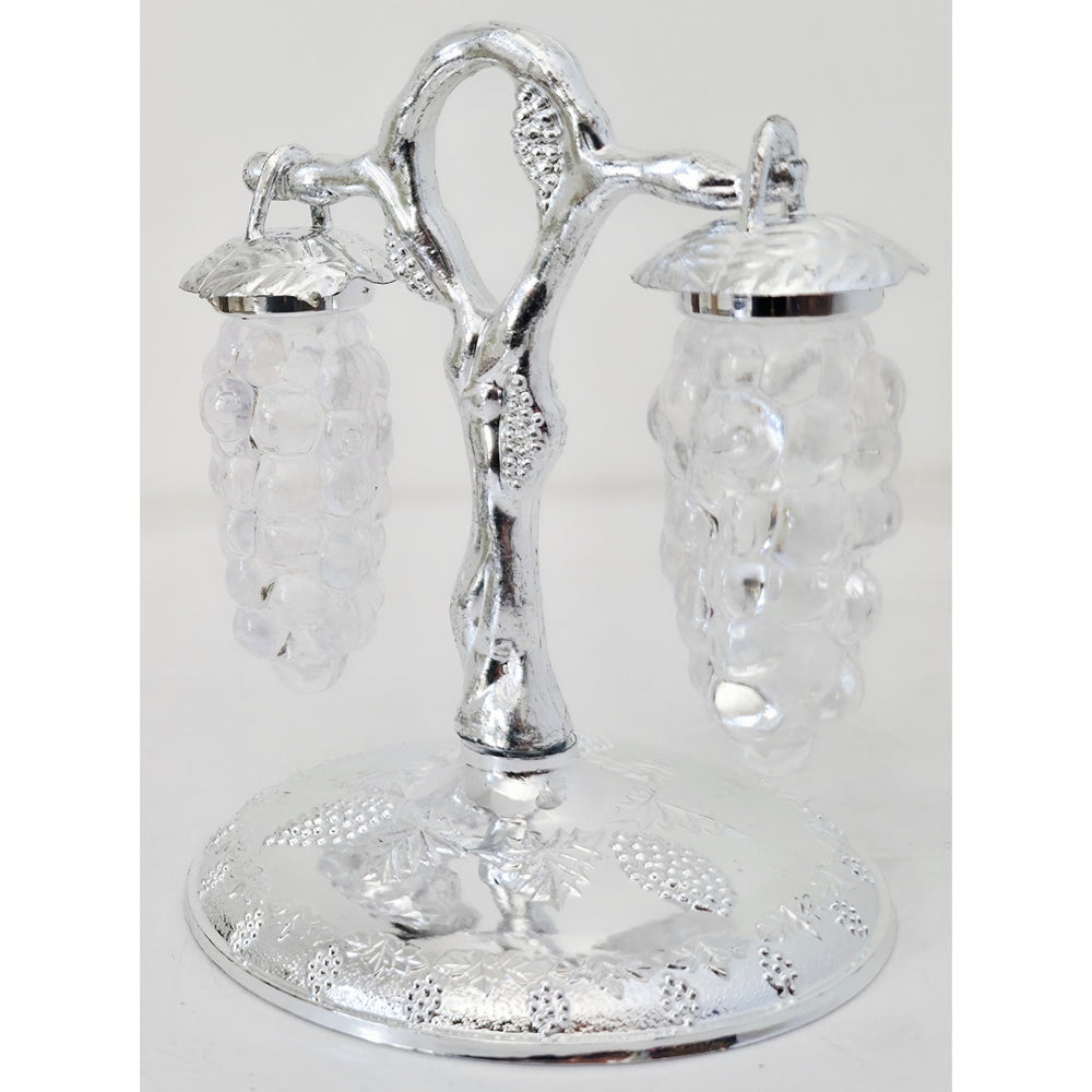 VINTAGE *NEW* 1960's Clear Grape Shape Salt and Pepper Shakers Set of 2