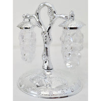 VINTAGE *NEW* 1960's Clear Grape Shape Salt and Pepper Shakers Set of 2