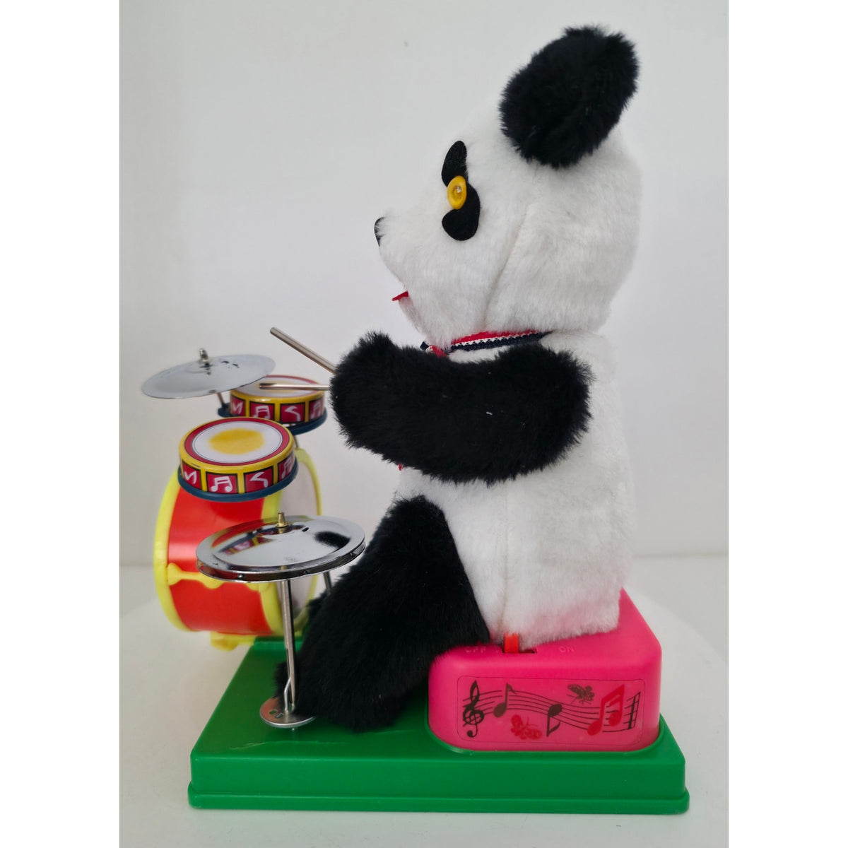 VINTAGE *PRISTINE* 1960's Mambo Panda Electric Drummer Battery Operated Toy
