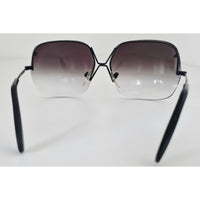 VINTAGE *NEW* 1970's Glam Unisex Sunglasses Black Frame with Smoke Gray Lens