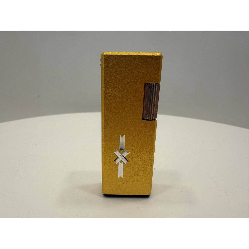 VINTAGE *NEW* 1950's Capri w/Design Gold/Silver Butane Japanese Lighter