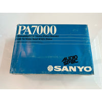 VINTAGE *NEW* 1980's Sanyo PA 7000 Bi-Amplified Car Stereo Power Booster