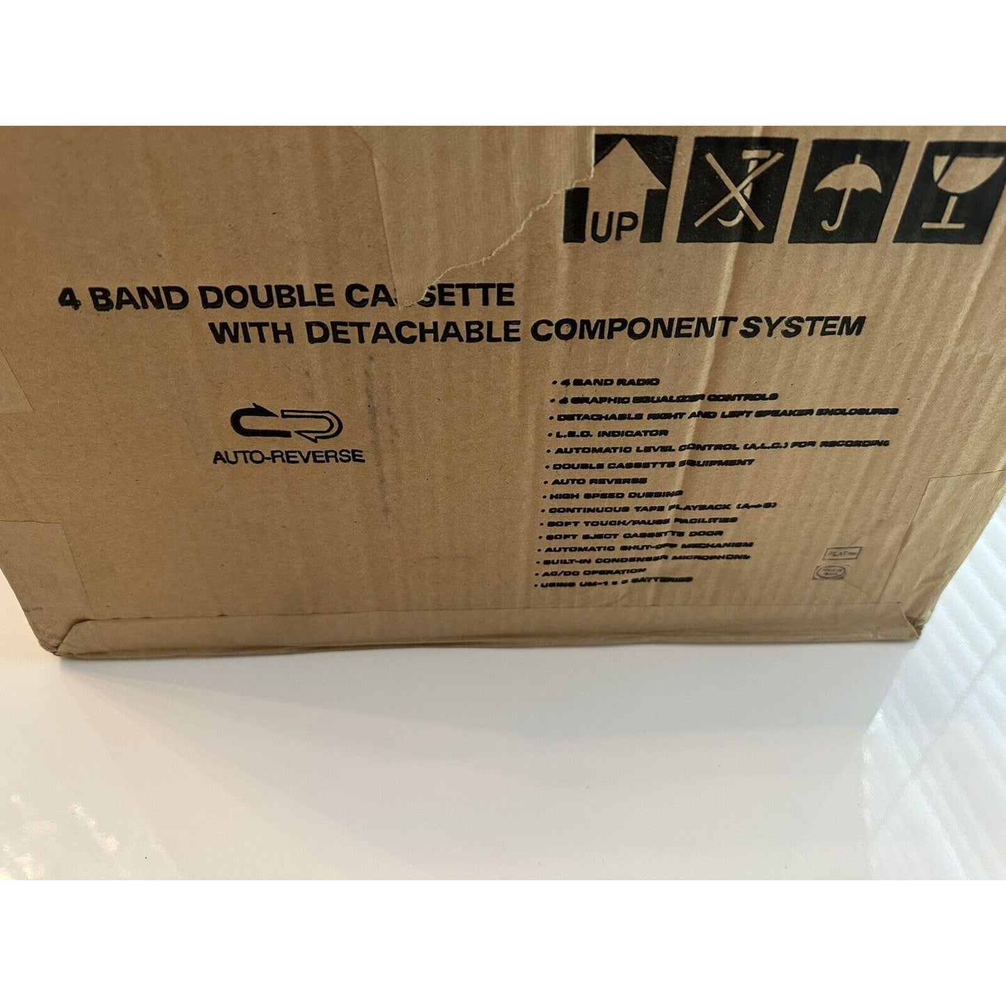 VINTAGE *NEW* 1980's General Sound # GS-2626 4-Band Dual Cassette Boombox