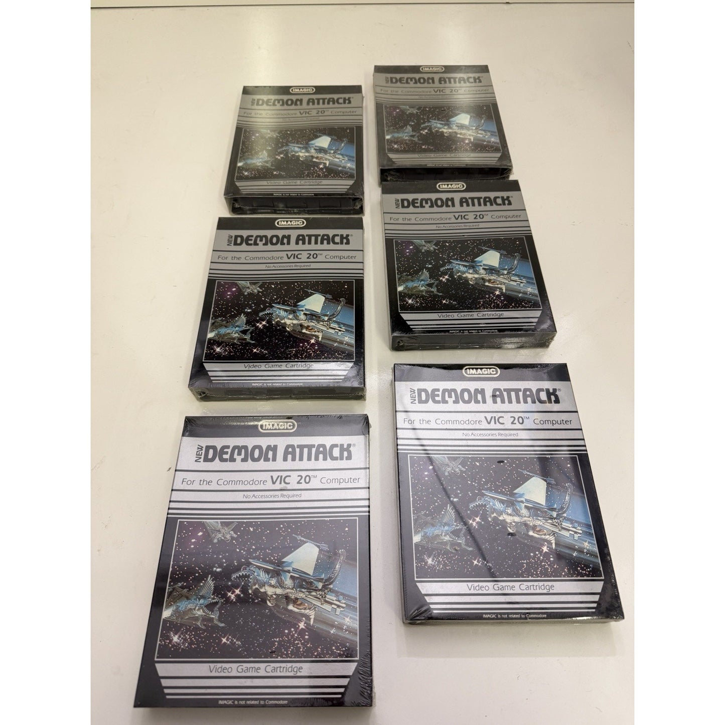 VINTAGE 1983 IMAGIC Commodore VIC 20 DEMON ATTACK Video Game SEALED SET