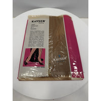 VINTAGE *NEW* 1960's Kayser Hosiery Seamless-Shell Beige Sz 10.5 2-Pack