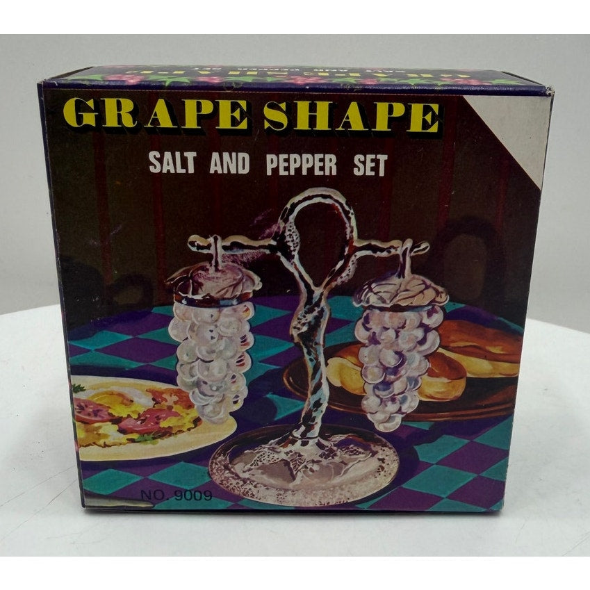 VINTAGE *NEW* 1960's Red Grape Shape Salt and Pepper Shakers Set of 2