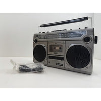 VINTAGE *PRISTINE* 1980's Hitachi TRK-8000H Cassette Tape AM/FM Radio Boombox