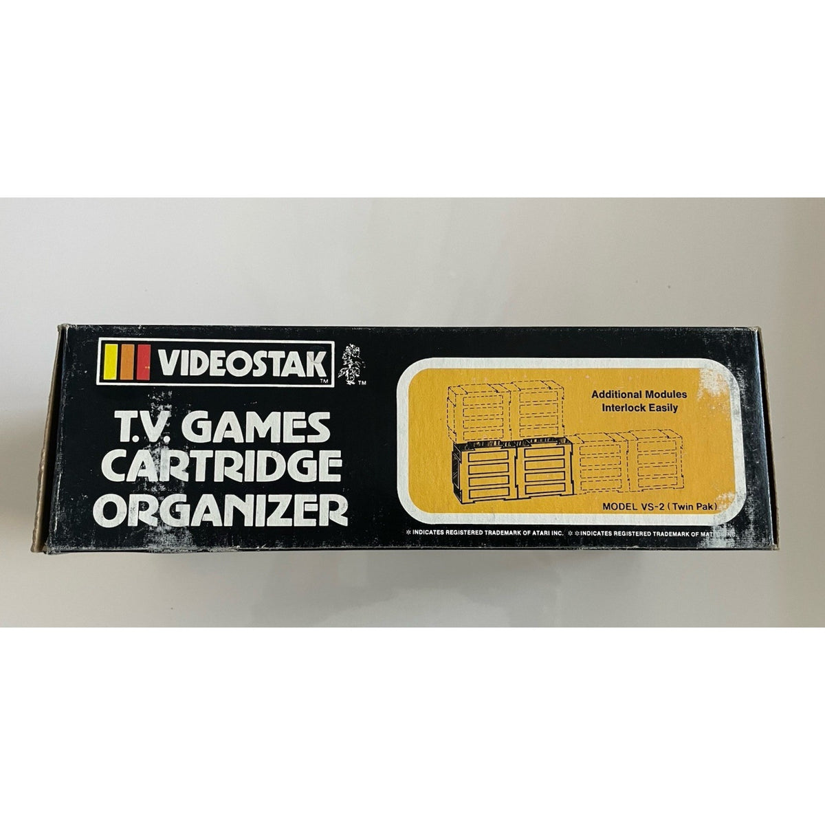 VINTAGE *NEW* 1980's Videostak 8-Video Game Holder-Atari/Intellivision/Coleco