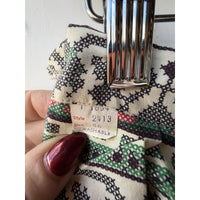 VINTAGE *NEW* 1960's Fruit of the Loom Patterned Pleated Mid Skirt Size 26