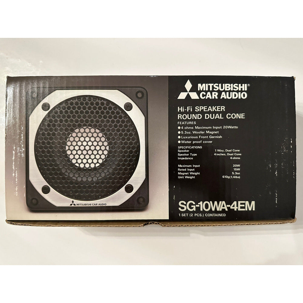 VINTAGE 'NEW' 1980's Mitsubishi Car Audio SG-10WA-4EM Round Dual Cone