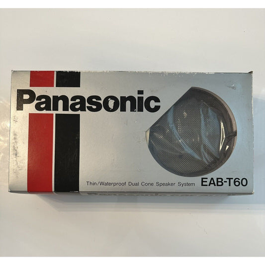VINTAGE *NEW* Panasonic EAB-T60 Thin/Waterproof Dual Cone Car Speakers