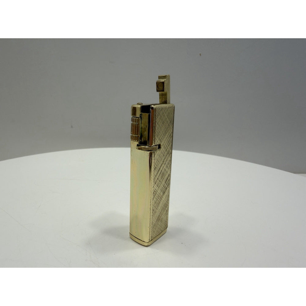 VINTAGE *NEW* 1950's Stellar Gold Textured Super Lighter