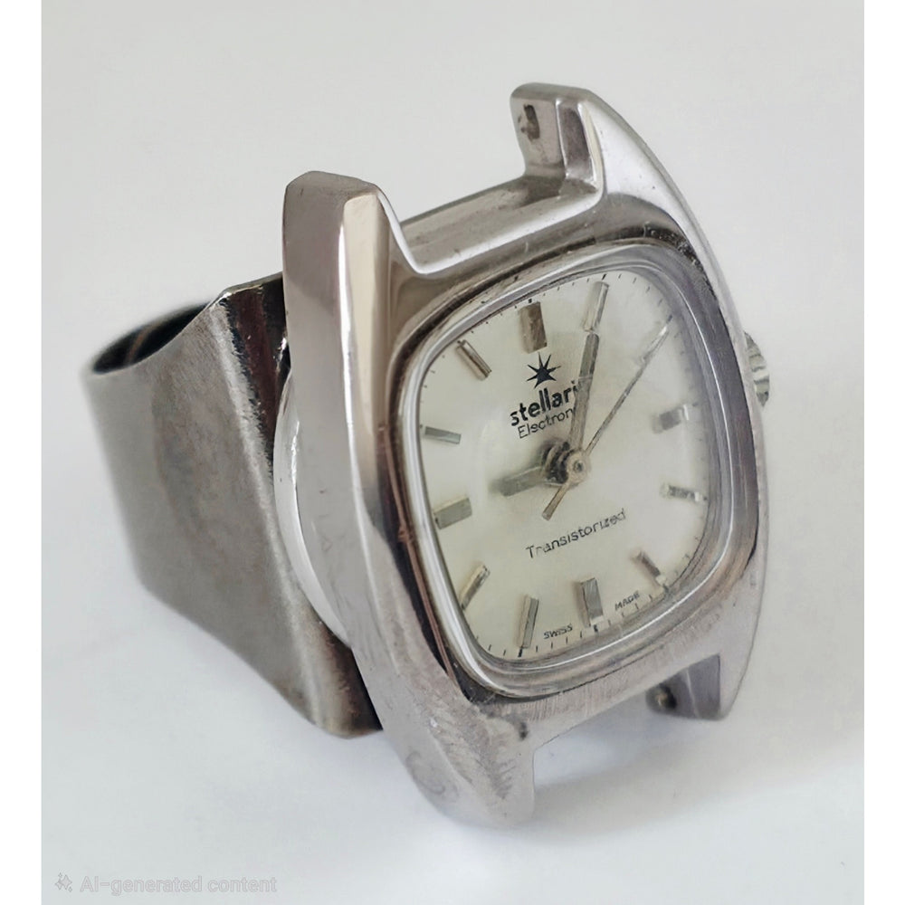 Vintage 1960's Stellaris Watch Face Ring Custom Made | Limited Edition