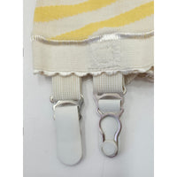 VINTAGE *NEW* 1960's Ban-Lon Women's Yellow & White Striped Girdle w/Garter Size S
