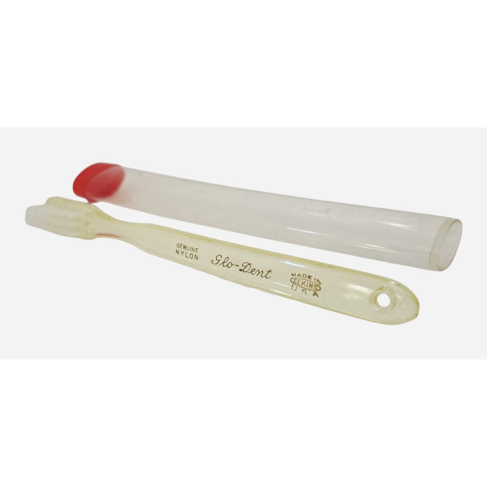 VINTAGE *NEW* 1960's Colgate Medium Bristle Toothbrush - Yellow