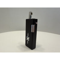 VINTAGE *NEW* 1950's Capri w/Design Black/Silver Butane Japanese Lighter
