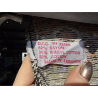 VINTAGE *PRISTINE* 1960's Peacock Lebanese Velvet Tapestry