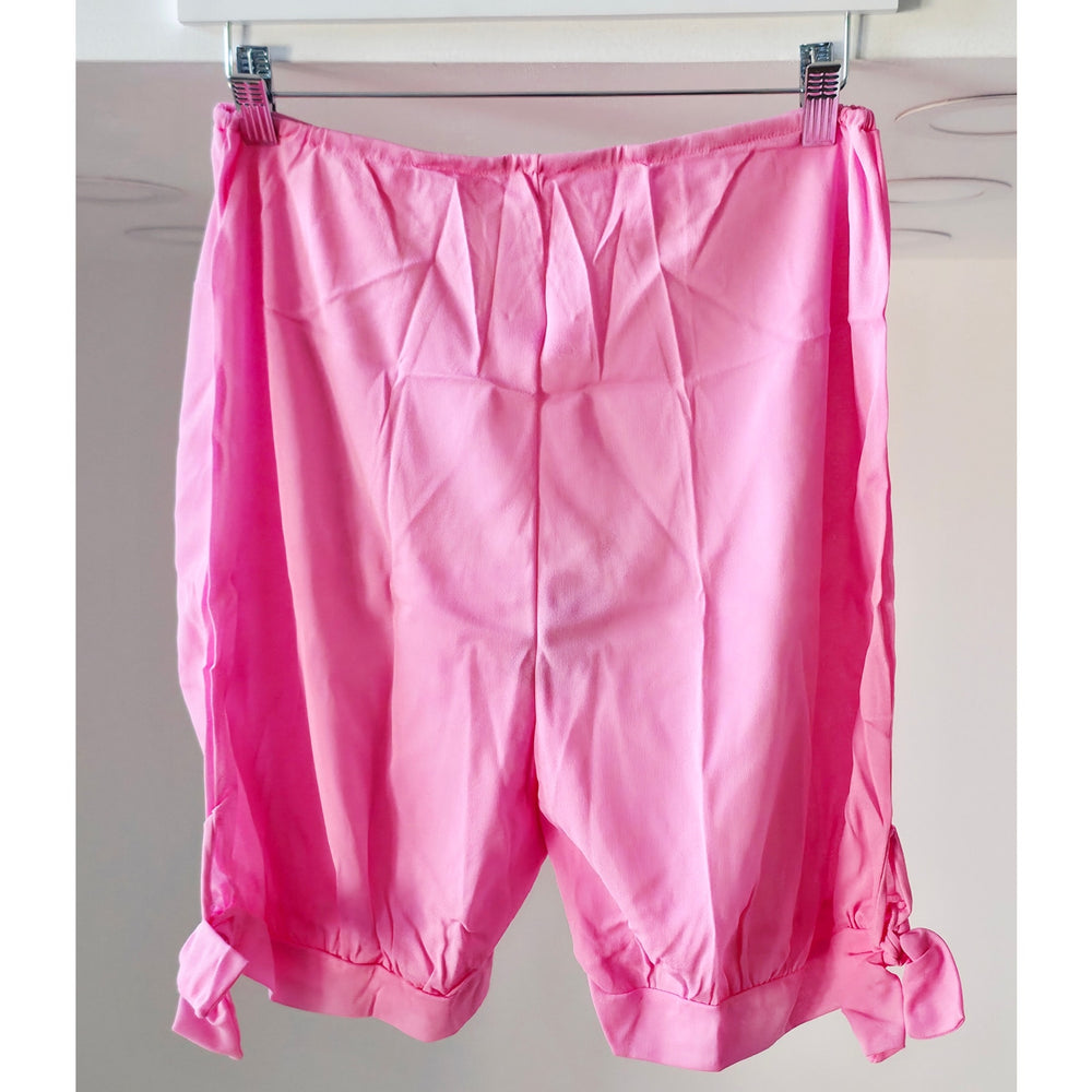 VINTAGE *NEW* 1960's Kayser Women's Pink with Bows Bloomers Leggings Size 7
