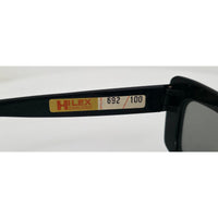VINTAGE *NEW* 1970's Glam Unisex Black Frame Gray Lens Sunglasses Italy