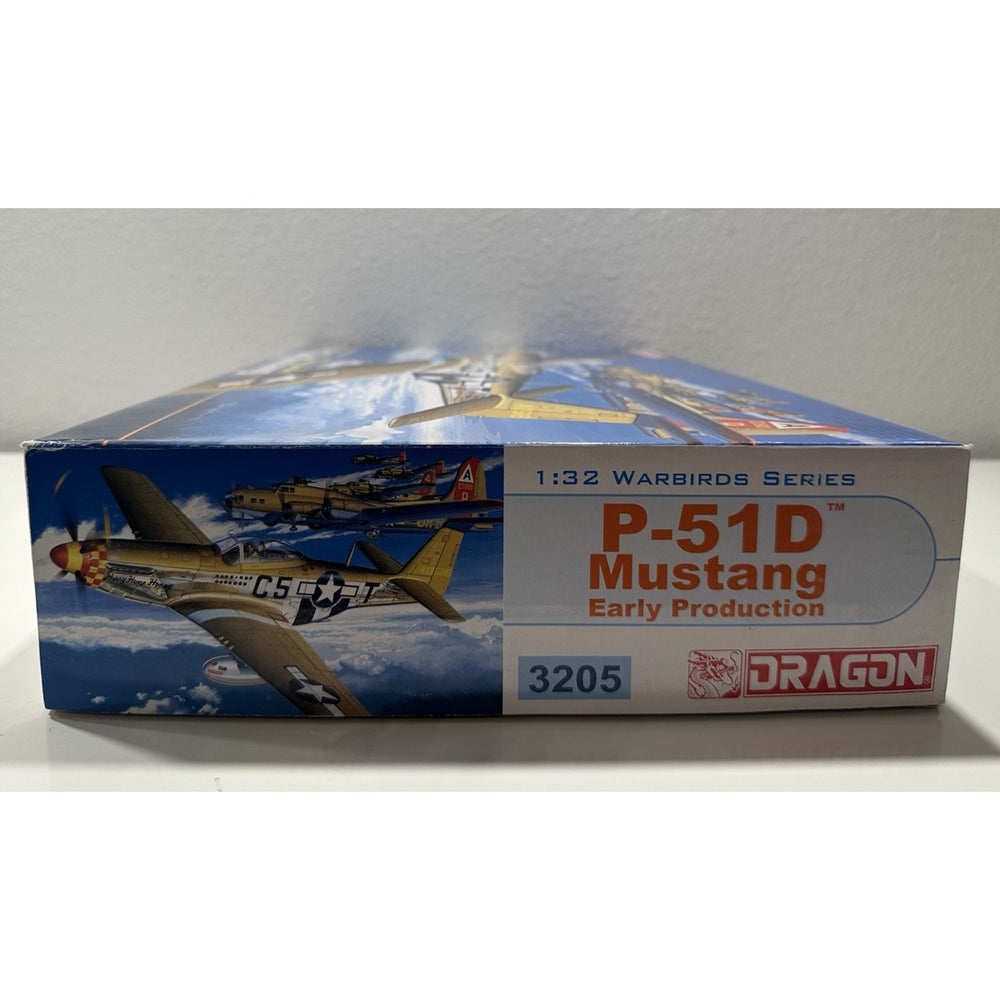VINTAGE *NEW* Dragon P-51D Mustang Early Prod #3205 1:32 Scale Model Plane Kit