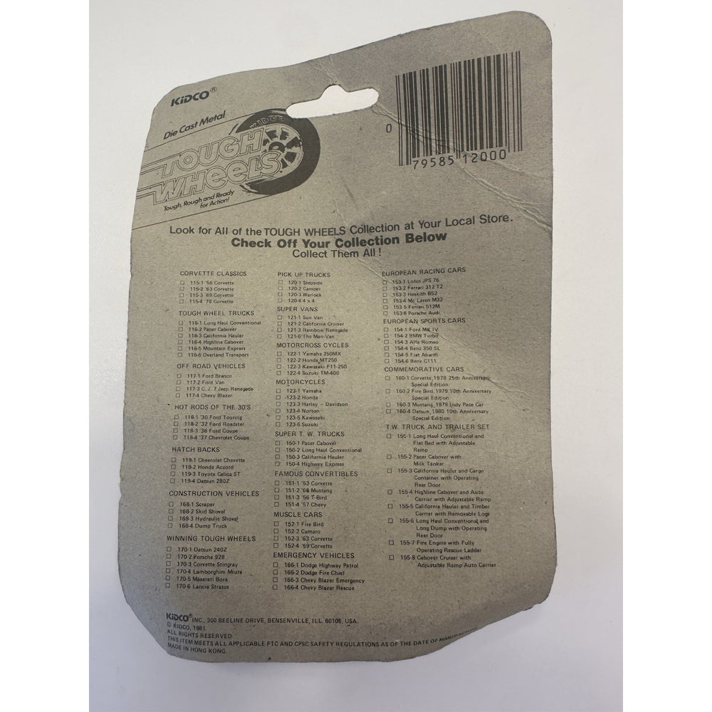 VINTAGE *NEW* 1981 Kidco Tough Wheels Pick Up Truck Camper