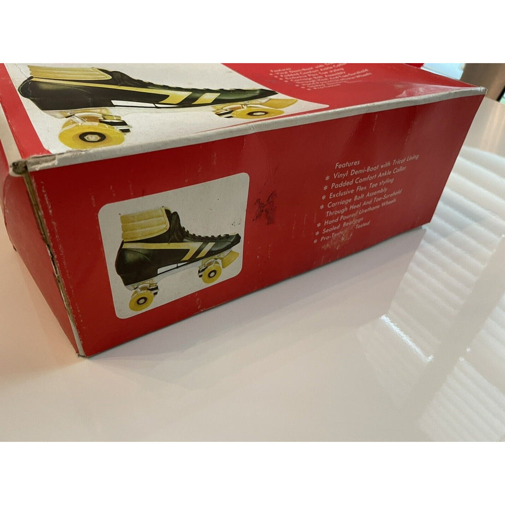 VINTAGE *NEW* 1970's Hot Shot Vinyl Demi-Boot Roller Skates- Men's 8/Women's 10