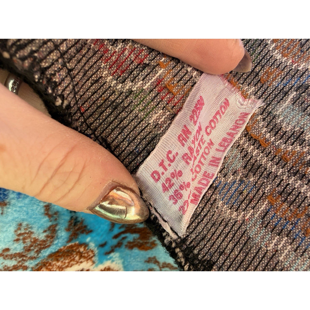 VINTAGE *PRISTINE* 1960's Wild Wild West Lebanese Velvet Tapestry