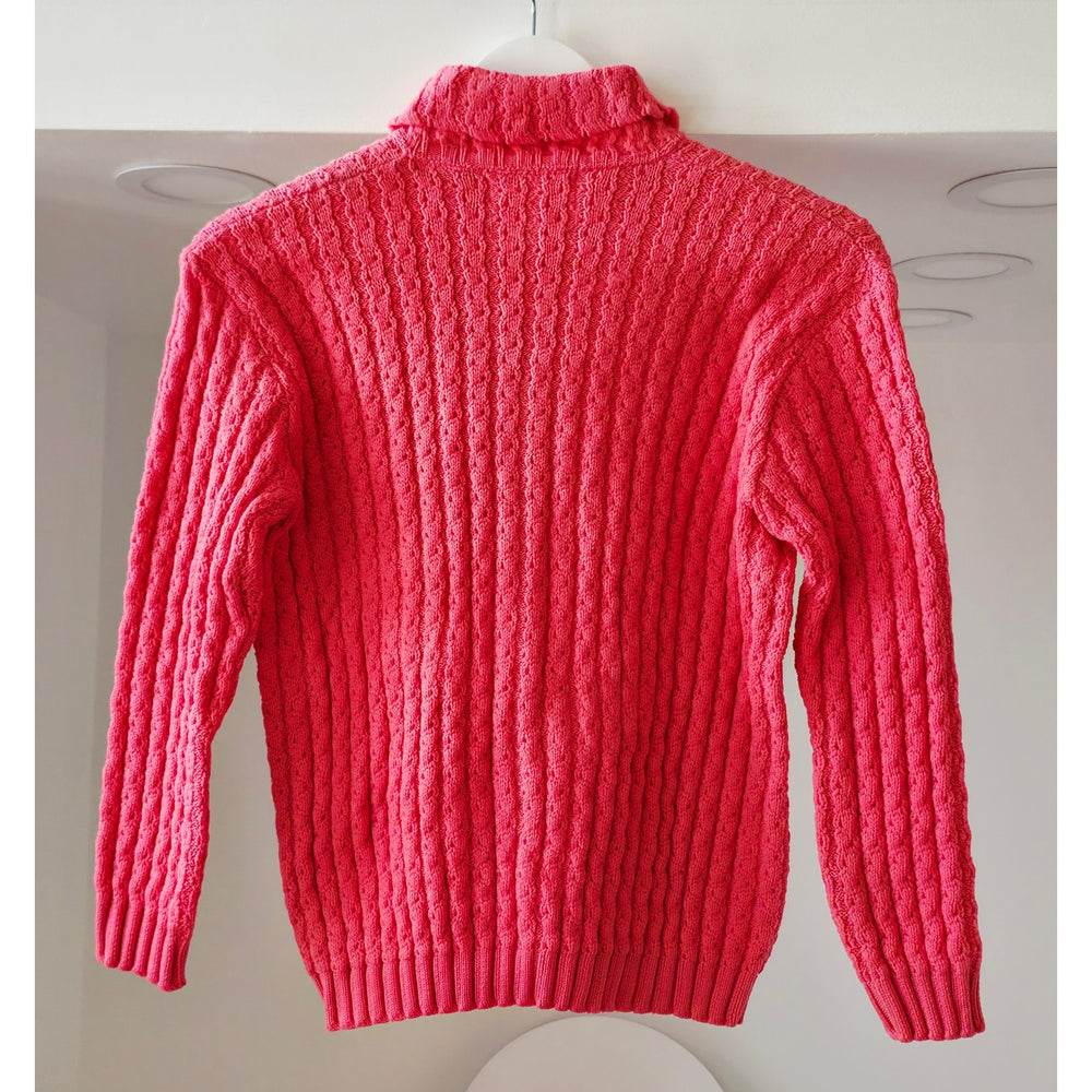 VINTAGE *NEW* 1960's Ban-Lon Pink Collared Sweater  100% Acrylic Size 40 Made in New York