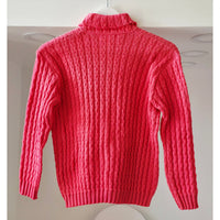 VINTAGE *NEW* 1960's Ban-Lon Pink Collared Sweater  100% Acrylic Size 40 Made in New York