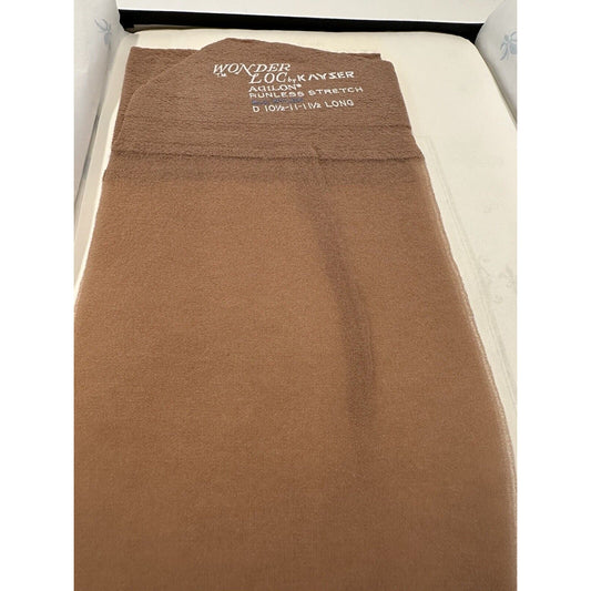 VINTAGE *NEW* Kayser Hosiery-Wonderloc Stretch-Debonair-Seamless-10.5-11.5L D X 3