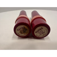 VINTAGE *NEW* 1970's Cutex Peach Creme & Pink Lemonade Lipsticks USA
