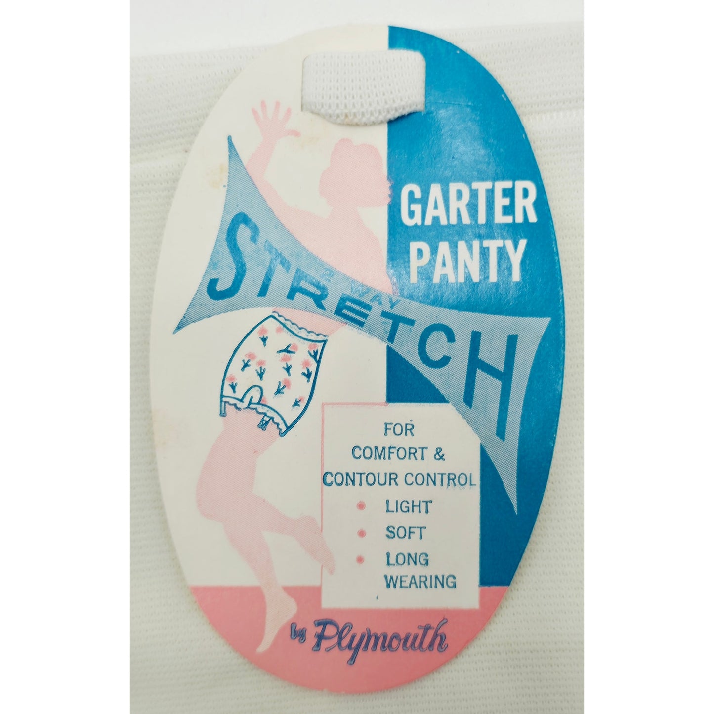 VINTAGE *NEW* 1960's Plymouth Women's Cream Shapewear | Garter Panty One Size