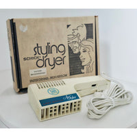 VINTAGE *PRISTINE* 1970's Lady Schick 500W Air Styler  Hair Dryer - White
