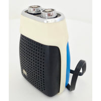 VINTAGE *NEW* 1960's Sakura FS-19 Blue/Black Solid State Micro Transistor Radio
