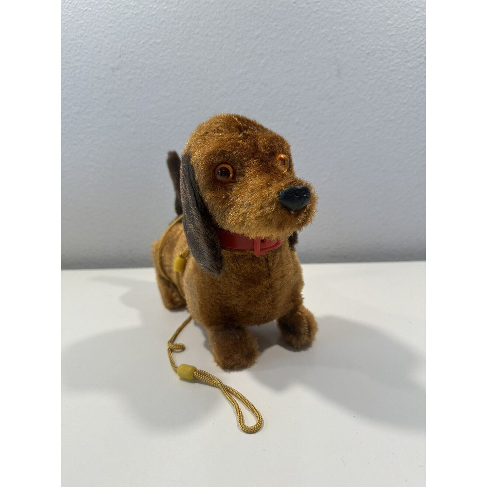 VINTAGE *NEW* Dachshund Leashed Walking Barking Collared Dog