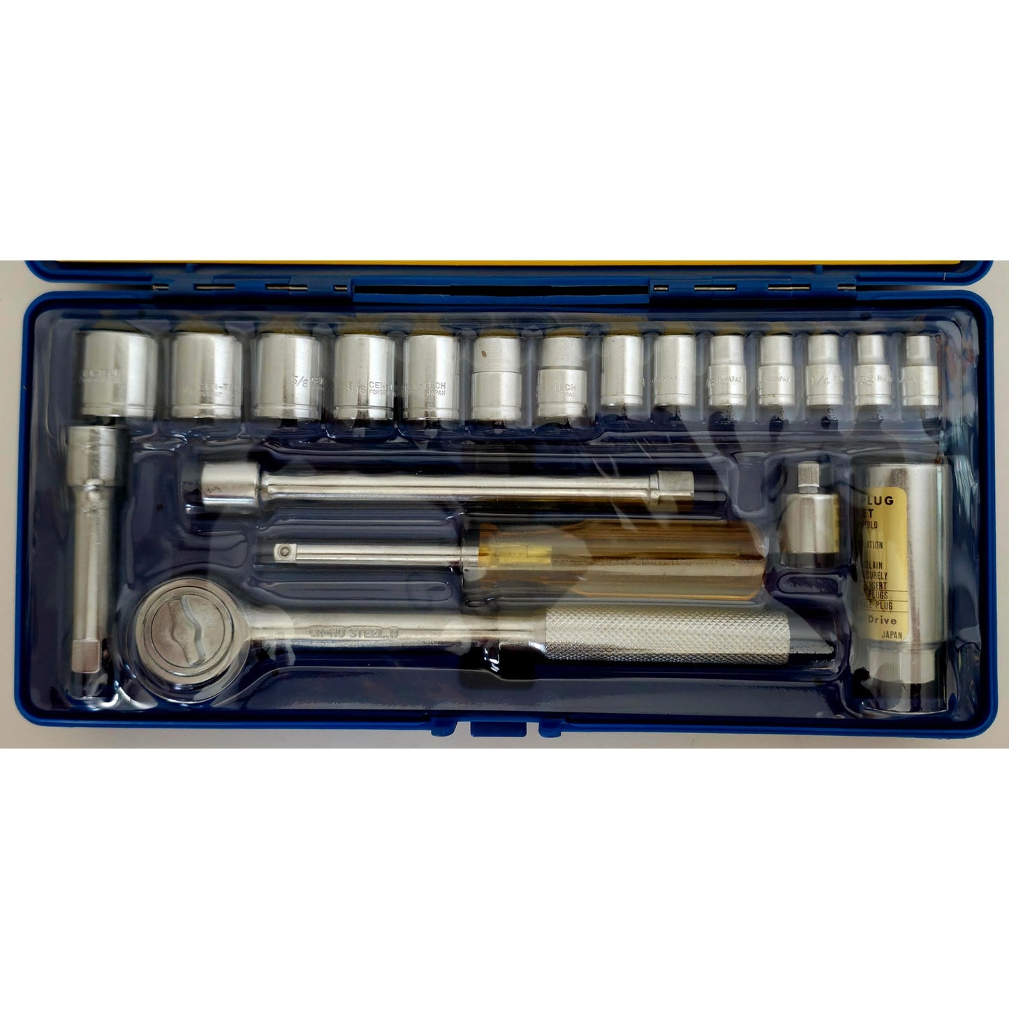 VINTAGE *NEW* 1970's Cen-Tech 21 Piece Drive Socket Wrench Set by STEELCRAFT