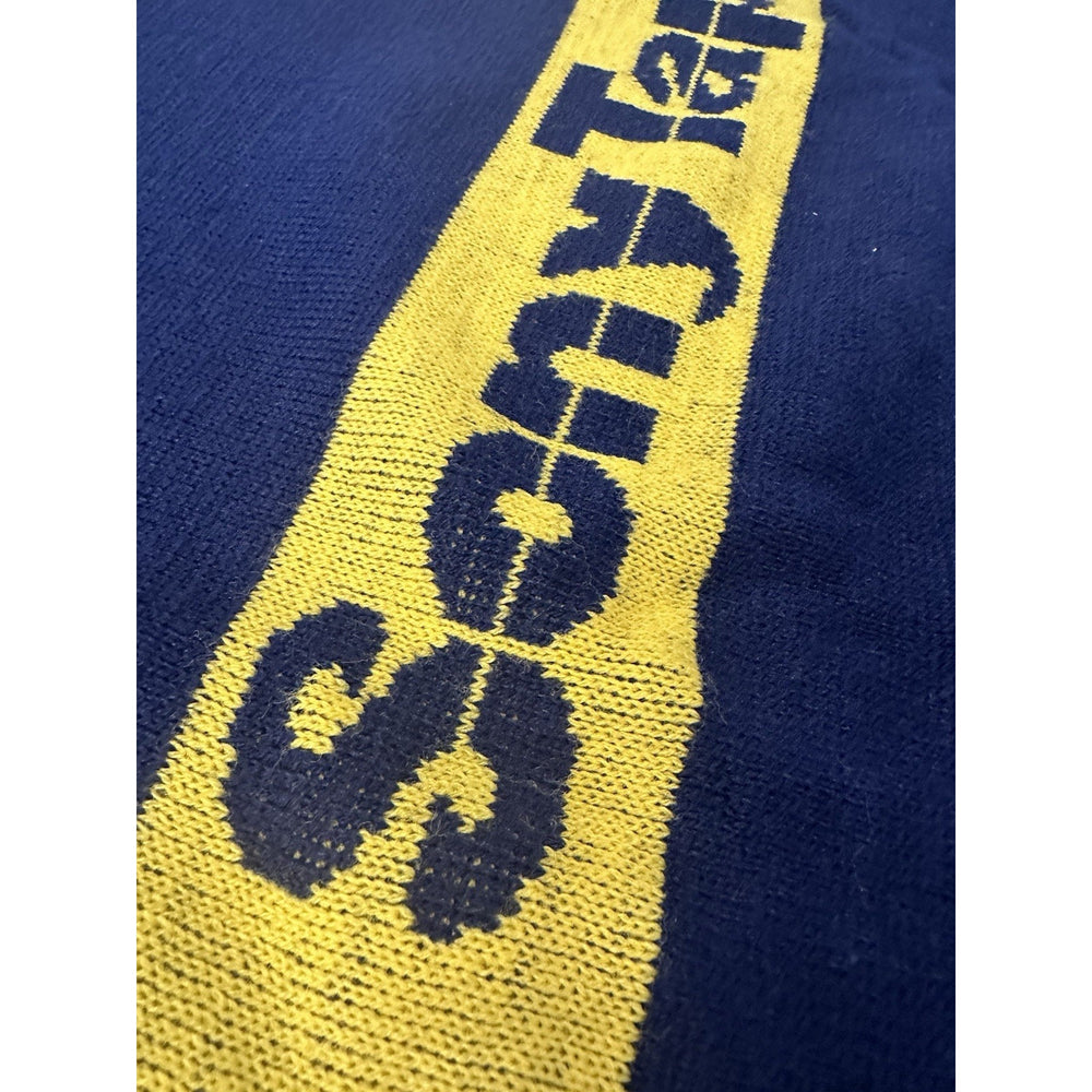 Vintage *NEW* Original 1980's Navy 'Sony Tape' Dealer Promo Sweater w/Tag Sz S