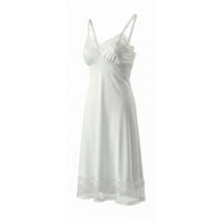 VINTAGE *NEW* 1960's Citation Women's White with Lace Trim Slip Dress Size 34