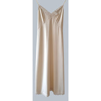 VINTAGE *NEW* 1960's Kayser Cream with Lace Trim Slip Dress Size S (32)