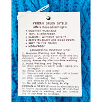 VINTAGE *NEW* 1970's Zephyr Maid Women's Blue Cable Stitch Sweater Size 38
