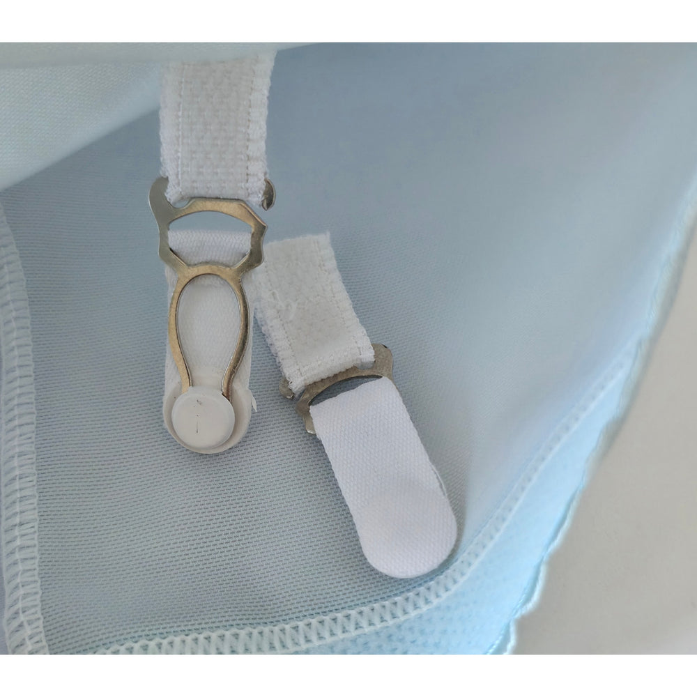 VINTAGE *NEW* 1960's Women's Light Blue High-Waisted Girdle/Garters Size L Lot 4