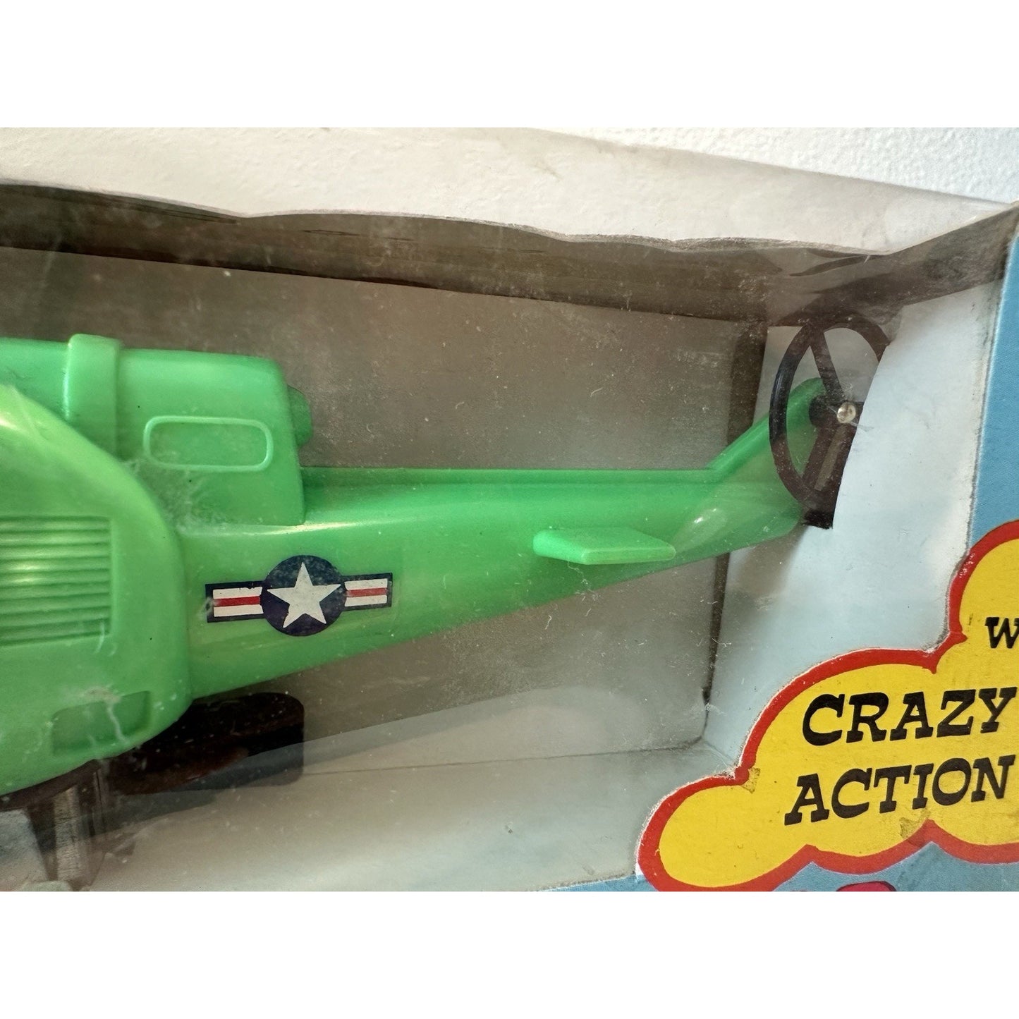 VINTAGE *NEW* 1960'S Wind Up Helicopter Plastic Toy HONG KONG