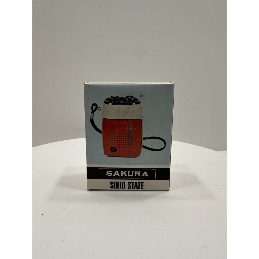 VINTAGE *NEW* 1970's Sakura FS-19 Solid State Micro Transistor Radio Blue/Black