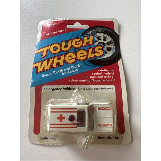 VINTAGE *NEW* 1980's Kidco Tough Wheels Chevy Blazer Emergency Die-Cast Toy