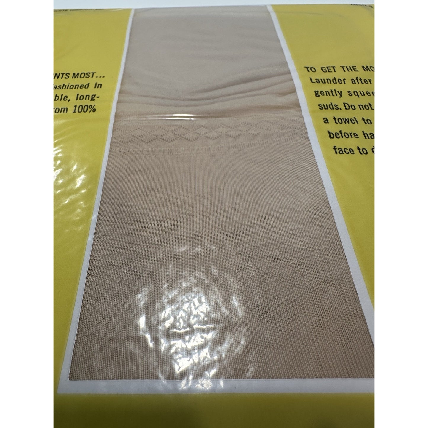 VINTAGE *NEW* Packaged Hosiery-Seamless-Off White-6 pair-Sz8.5M