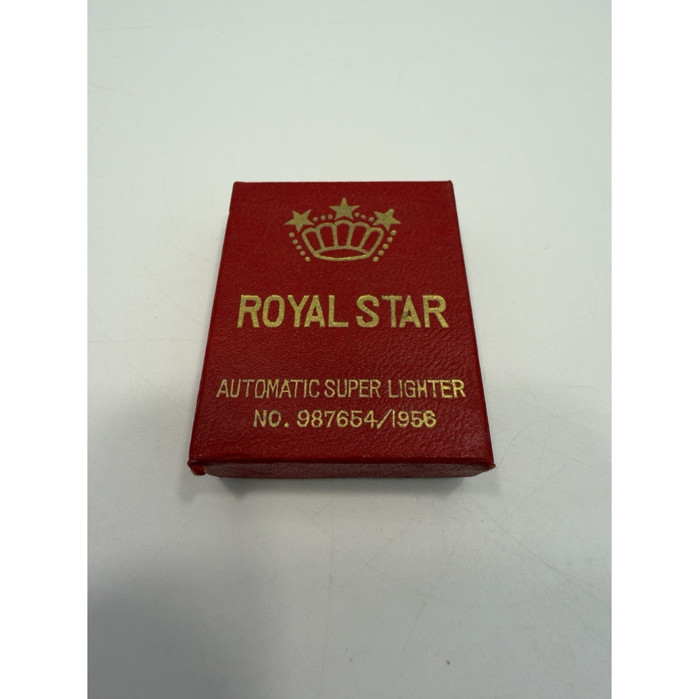 VINTAGE *NEW* 1956 Royal Star Japanese Super Lighter Red with White Scottie